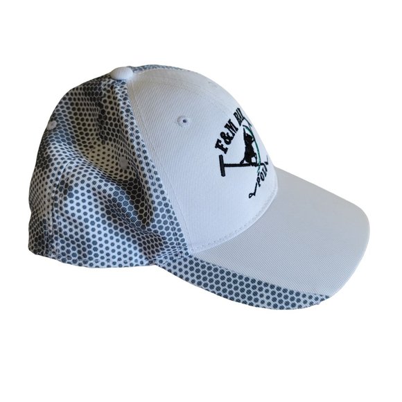 Trucker Hat White Farmers and Merchants Bank Polo Baseball Cap Hat LH8147 - Picture 2 of 6